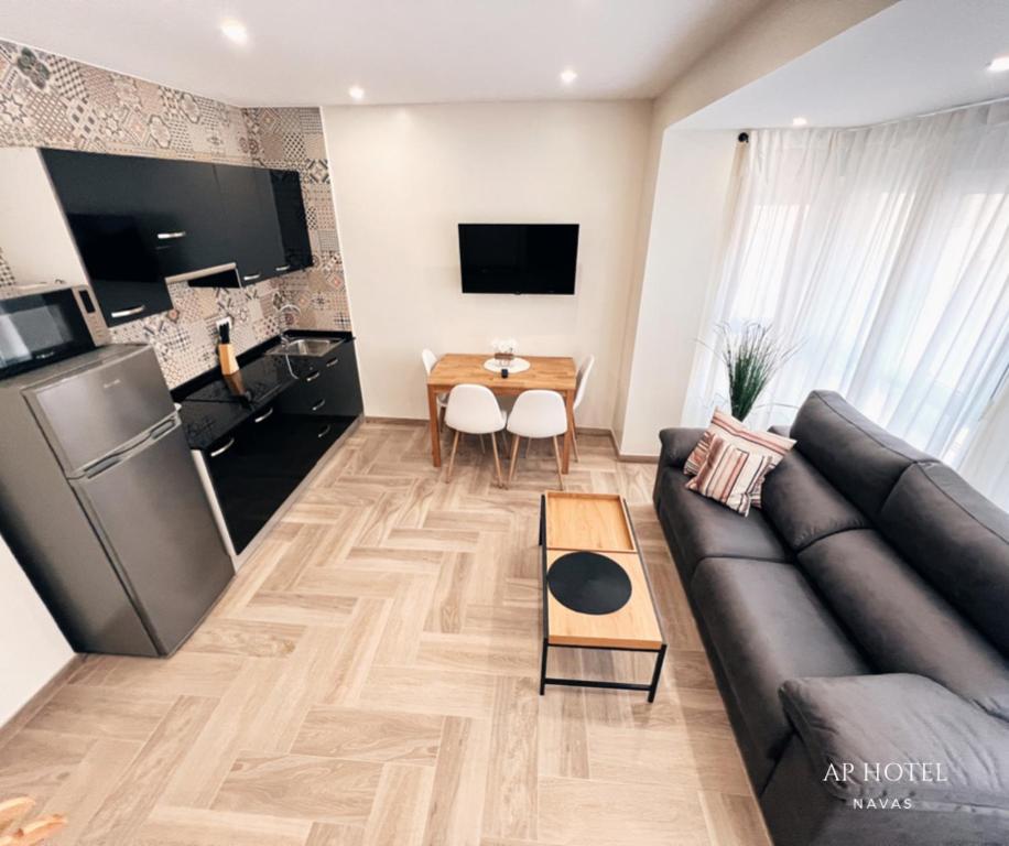 Kuchyň nebo kuchyňský kout v ubytování AP HOTEL NAVAS