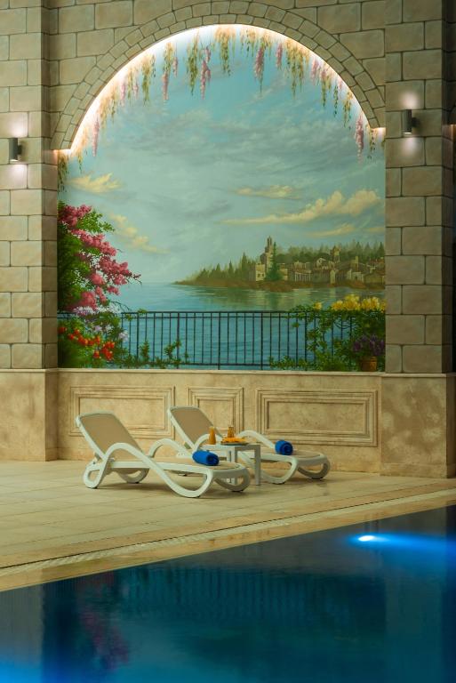 Bazén v ubytování Rhactus Hotel, New Alamein nebo v jeho okolí