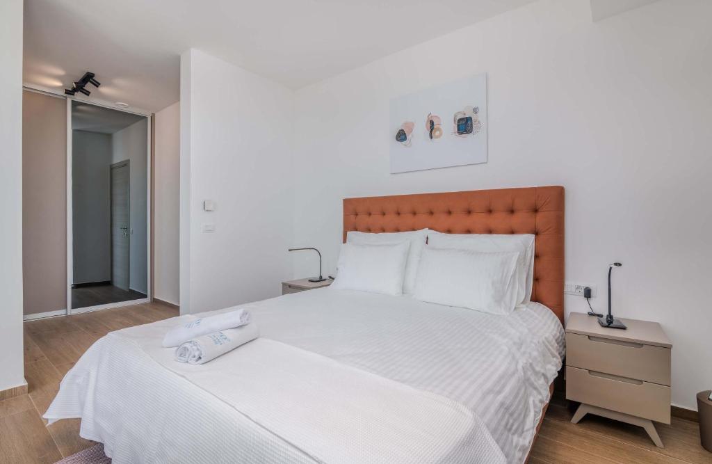 Łóżko lub łóżka w pokoju w obiekcie 270 Panorama Kvarner