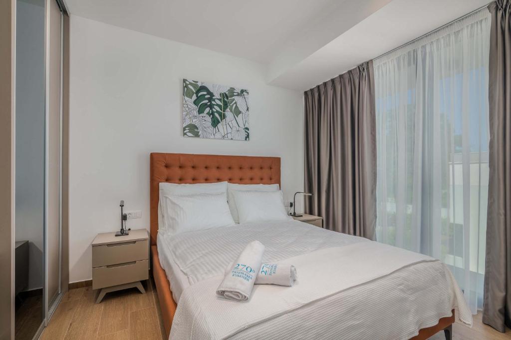 Łóżko lub łóżka w pokoju w obiekcie 270 Panorama Kvarner