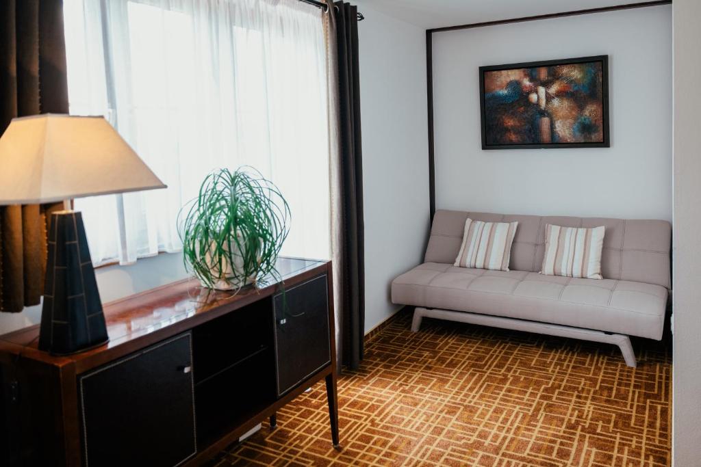 Posezení v ubytování Hotel Troyer