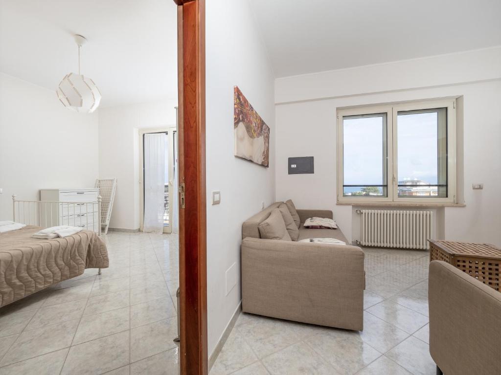 Łóżko lub łóżka w pokoju w obiekcie YourHome - Corso Italia Apt in Sorrento