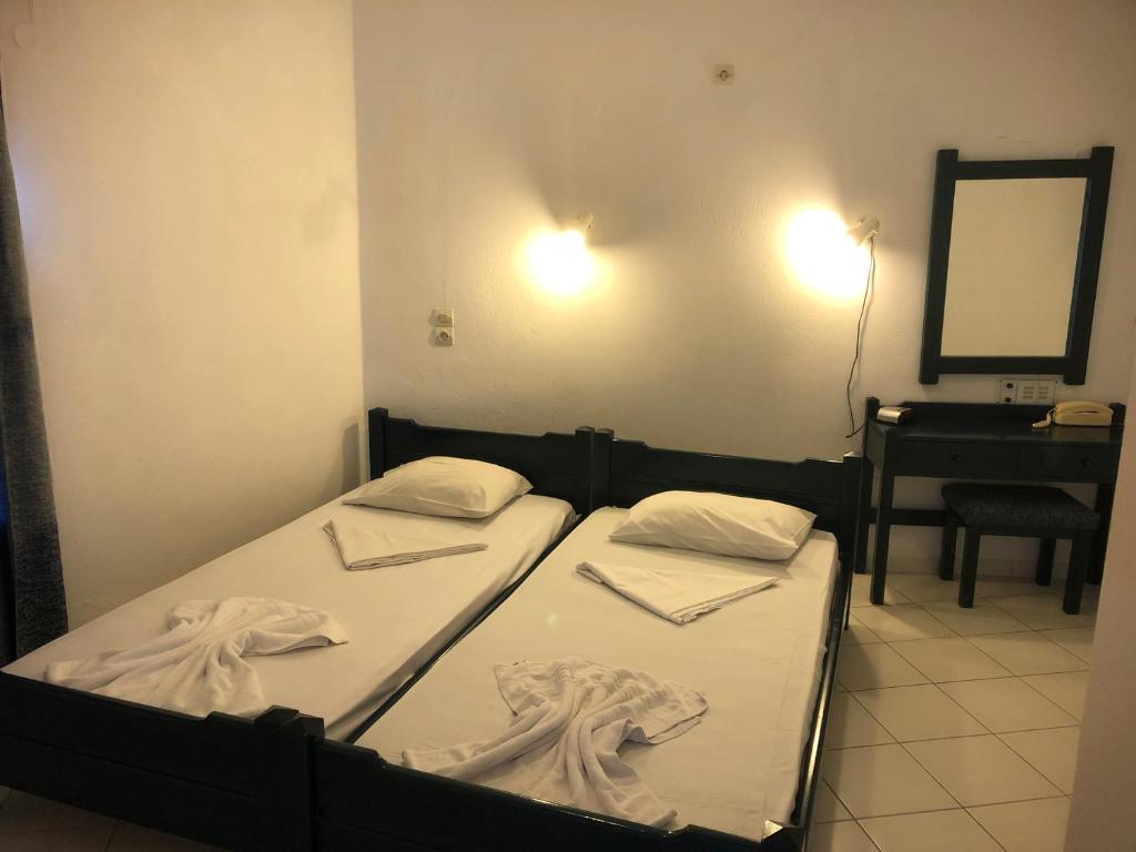 Posteľ alebo postele v izbe v ubytovaní Studio in AgiaPelagia for 3 pers - Crete