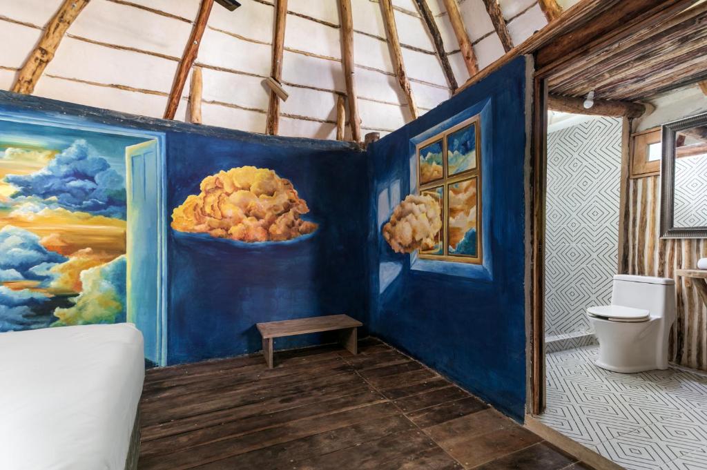 Bagno di Hidden Treehouse Tulum Eco-Hotel