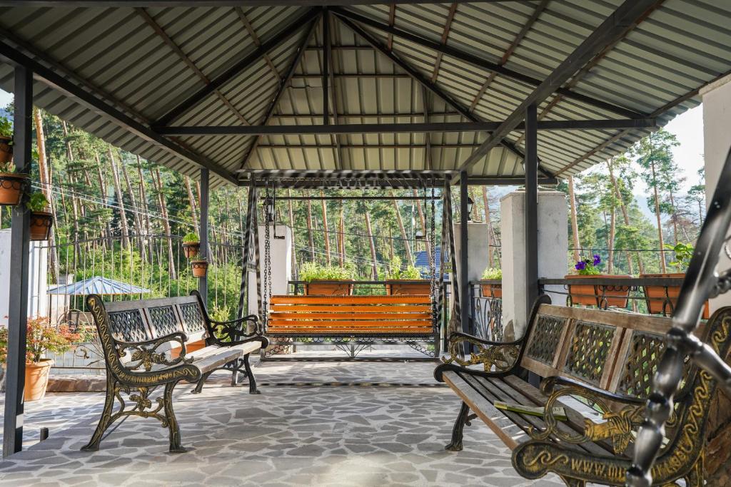 Patio nebo venkovní prostory v ubytování Natali Hotel