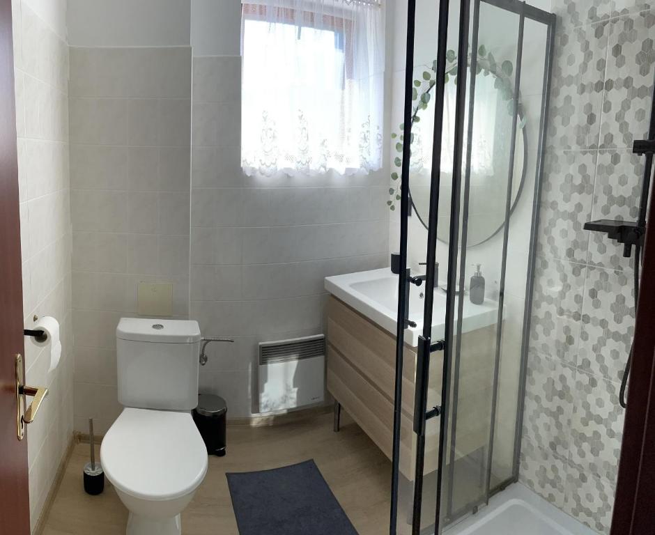 Koupelna v ubytování Kvildahotel