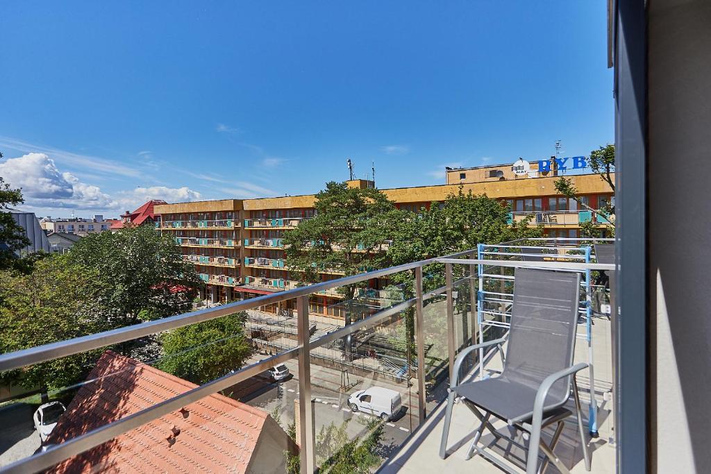 Balkón alebo terasa v ubytovaní Apartamenty Świnoujście - Kormoran