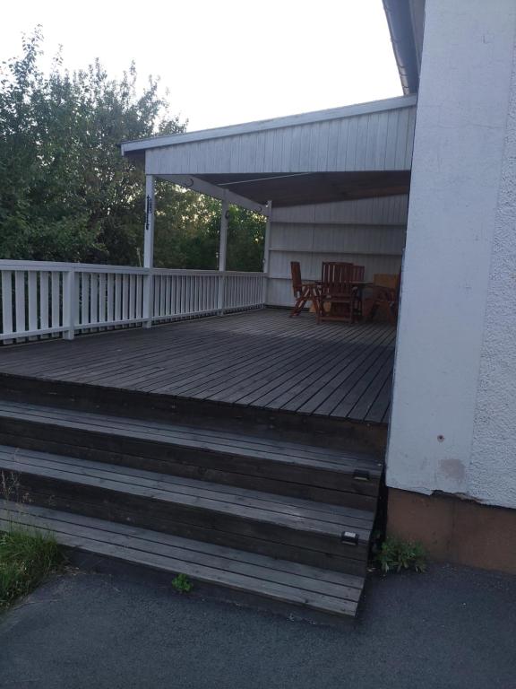 Balkón nebo terasa v ubytování Hus Sjögläntan