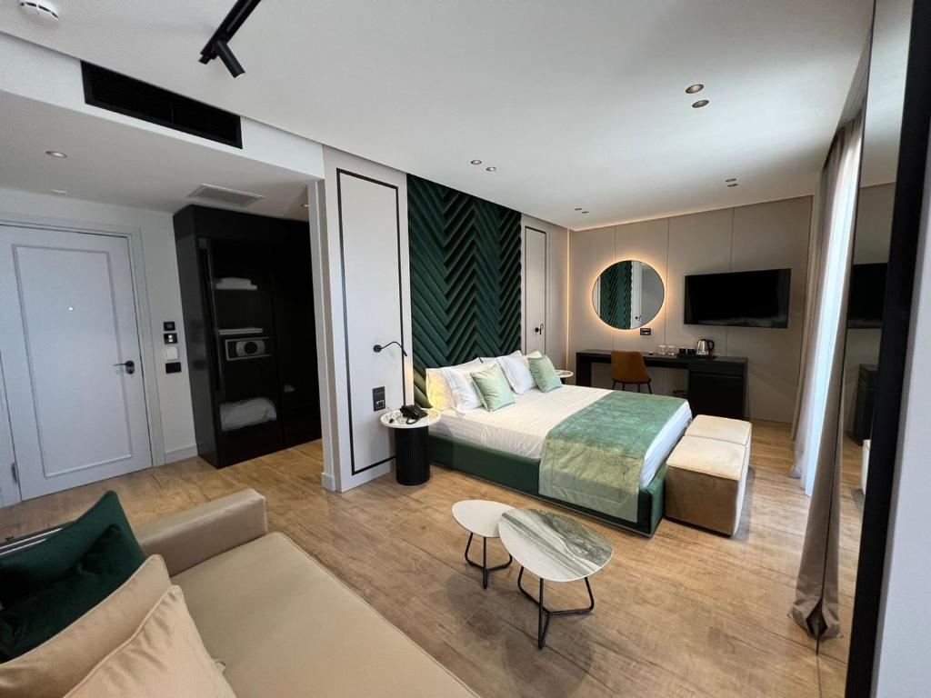 Posezení v ubytování Rozafa Palace Hotel
