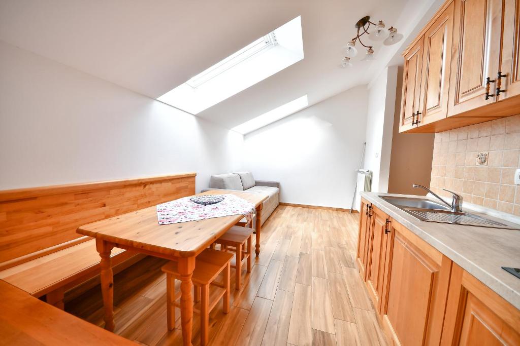 Kuchyň nebo kuchyňský kout v ubytování Farm Stay Peternelj