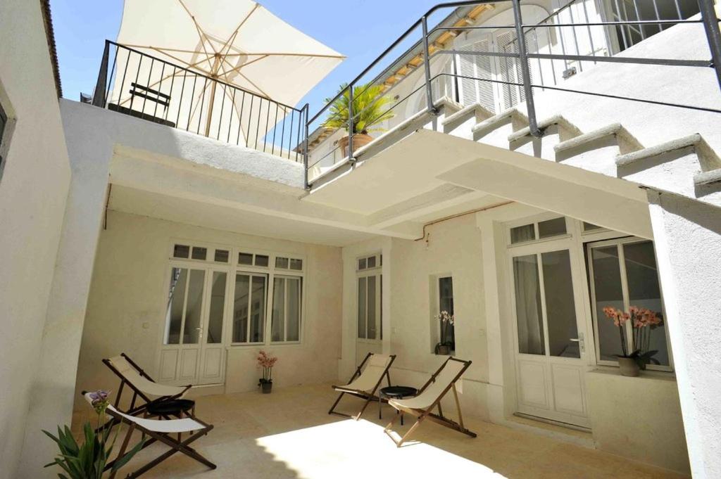 Balkón nebo terasa v ubytování Maison Boussingault