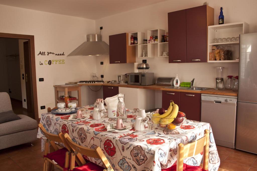 Kuchyň nebo kuchyňský kout v ubytování Marameo B&B