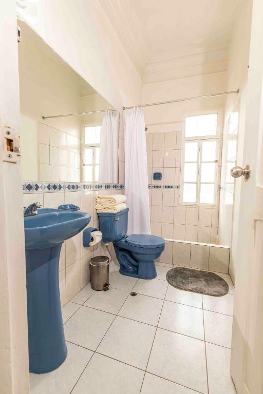 Koupelna v ubytování Eco Inn