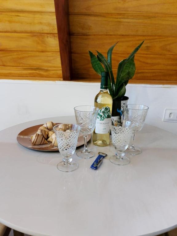Nápoje v ubytování Cabanas Bouganville