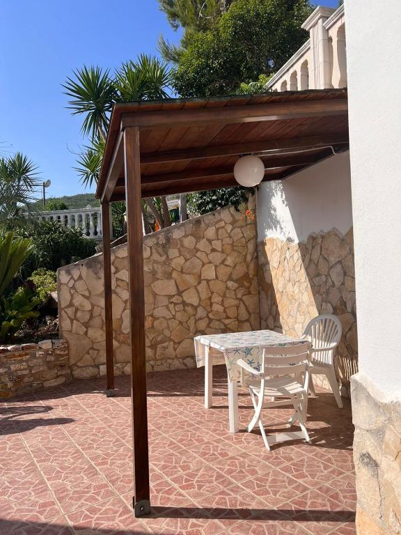 A patio or other outdoor area at Appartamenti Serena