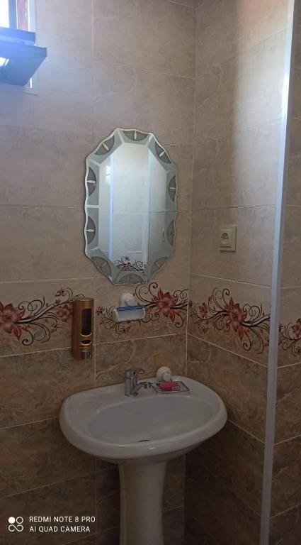 Koupelna v ubytování Hotel Kharabadze