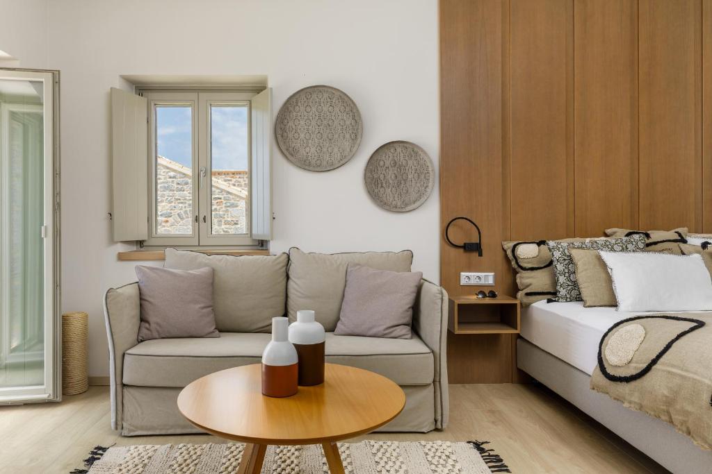 Posezení v ubytování Salvia Areopolis All Suite Hotel