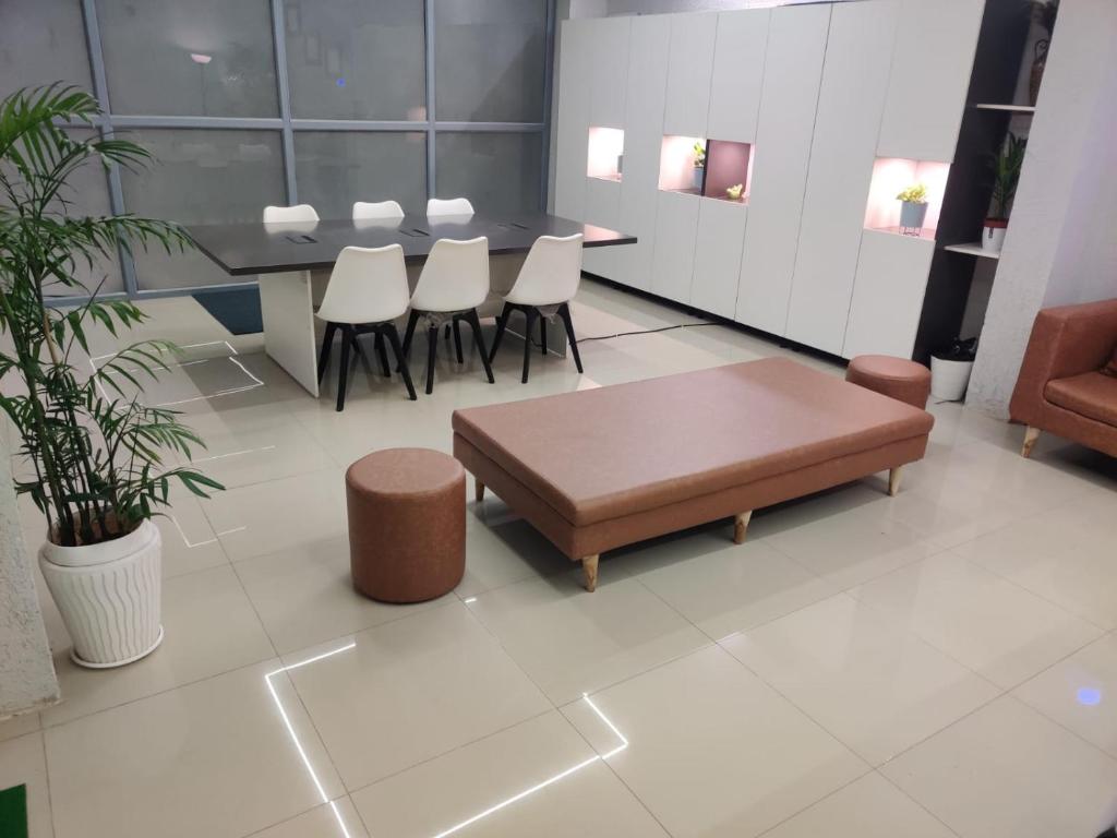 Posezení v ubytování RESTEL STUDIO FLATS