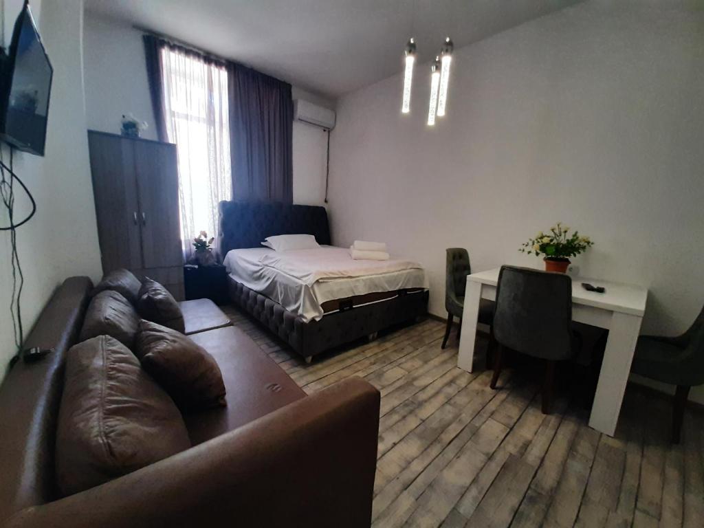 Postel nebo postele na pokoji v ubytování kessane
