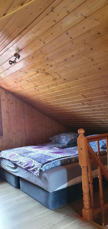 Postel nebo postele na pokoji v ubytování Domki u Eryka