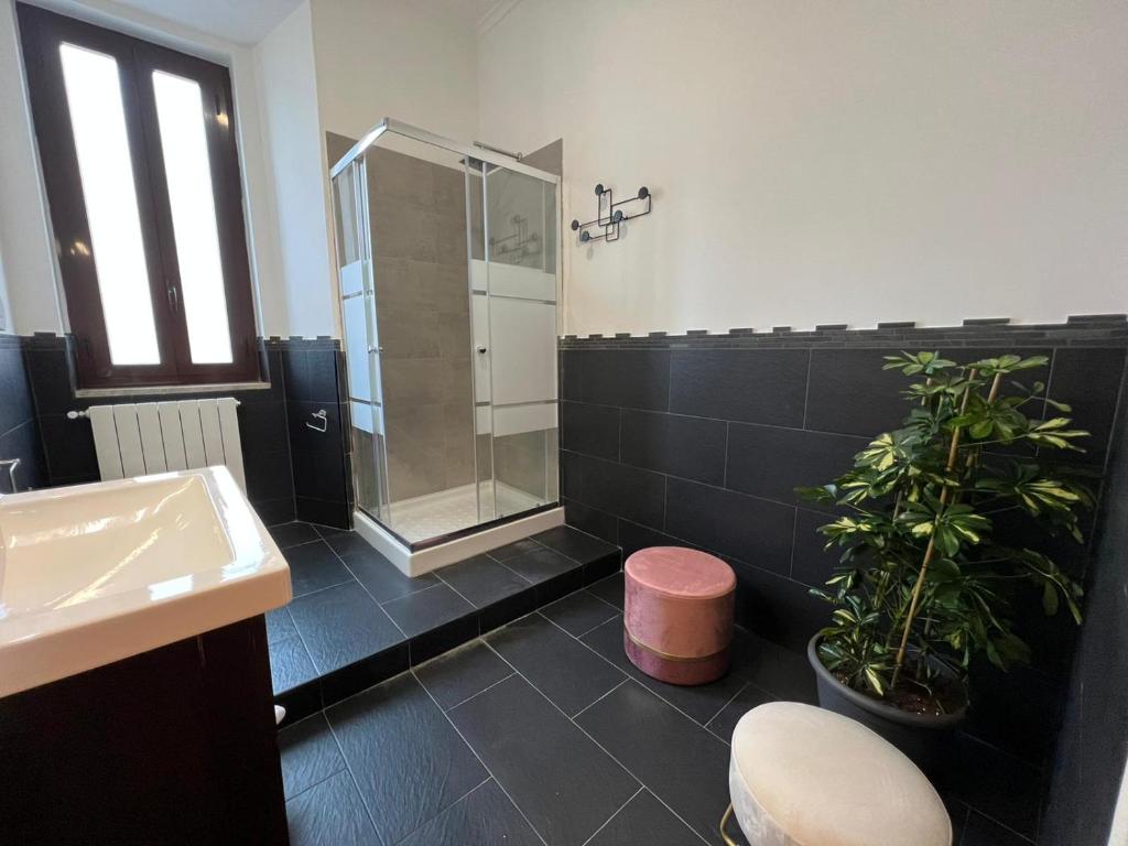 Kúpeľňa v ubytovaní Appartamento via dei Pettinari