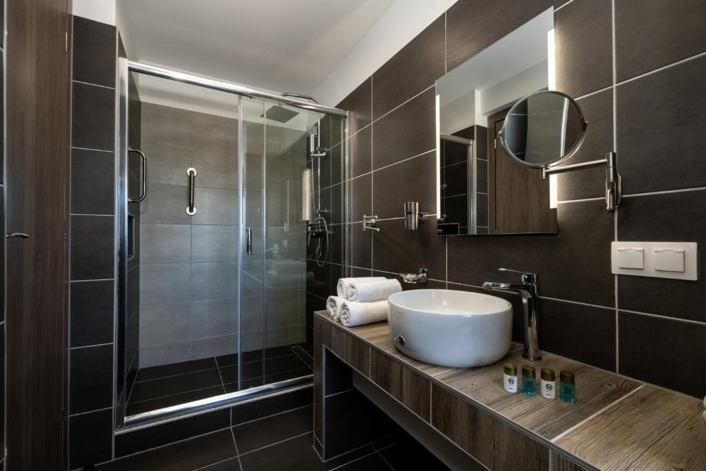 Koupelna v ubytování Angelo Spa Resort