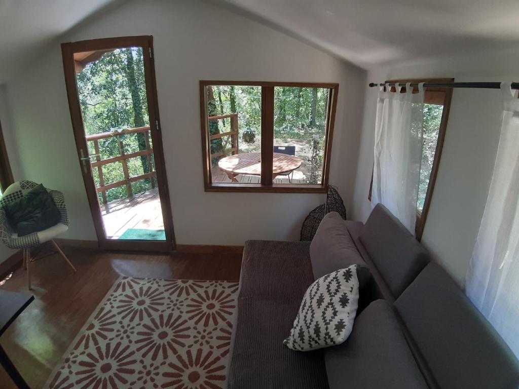 Istumisnurk majutusasutuses Chalet Ekowün