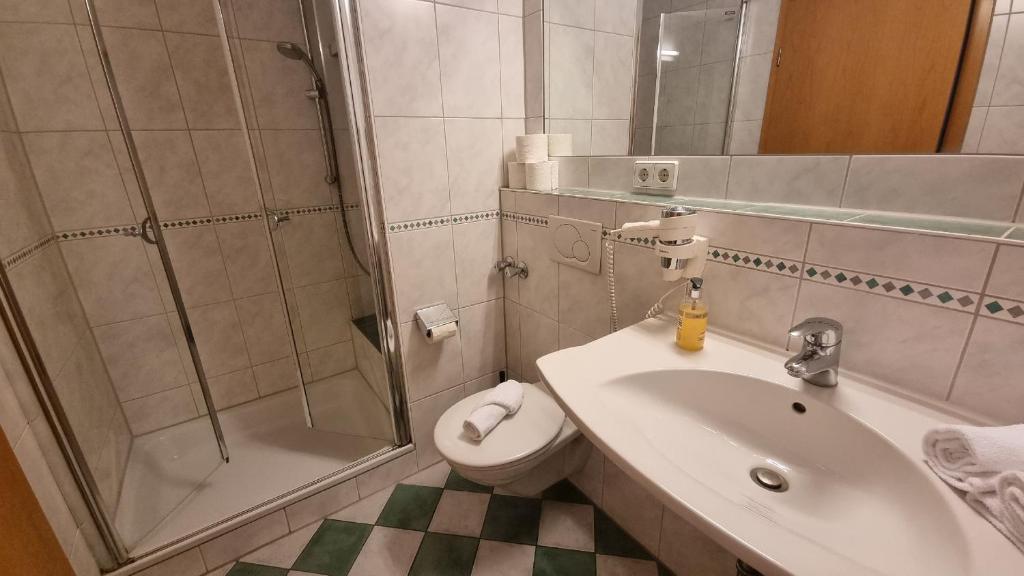 Koupelna v ubytování Gasthof Seerose