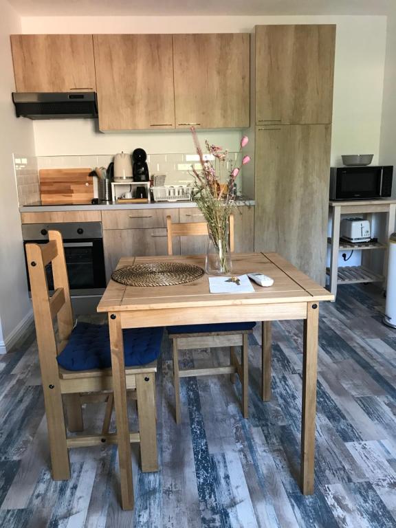 A cozinha ou cozinha compacta de Charmant studio tout neuf avec coin jardin et hamac