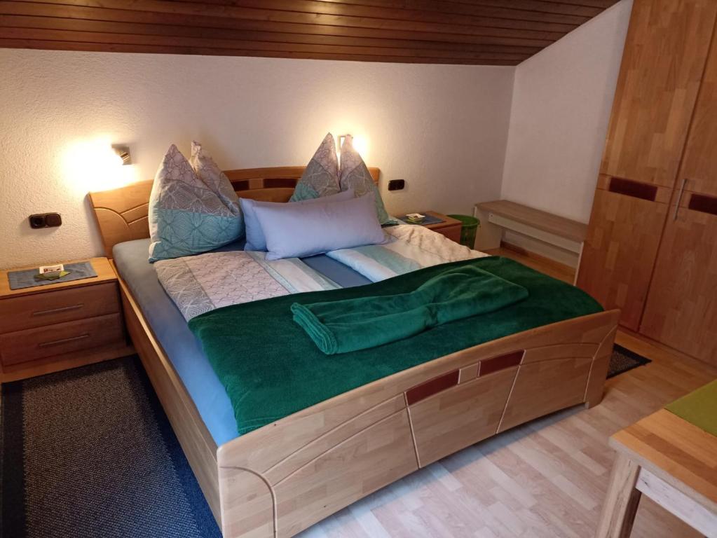 Postel nebo postele na pokoji v ubytování Haus Johanna