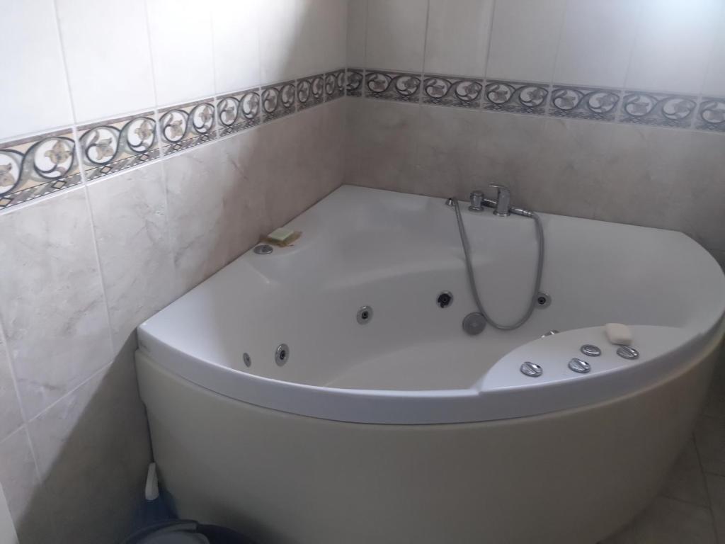 Koupelna v ubytování Hus Sjögläntan