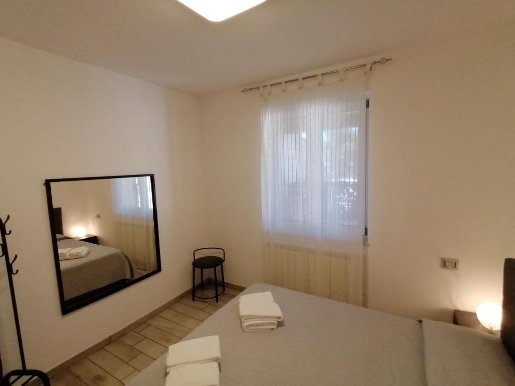 Łóżko lub łóżka w pokoju w obiekcie Apartment
