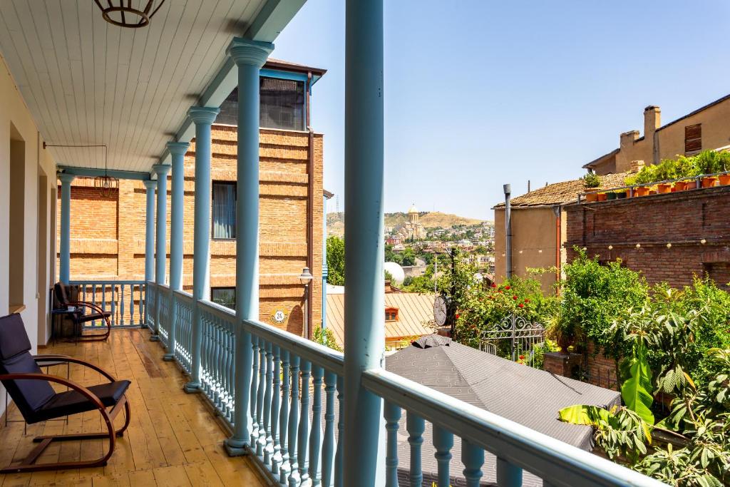 Balkón nebo terasa v ubytování Betlemi Hotel