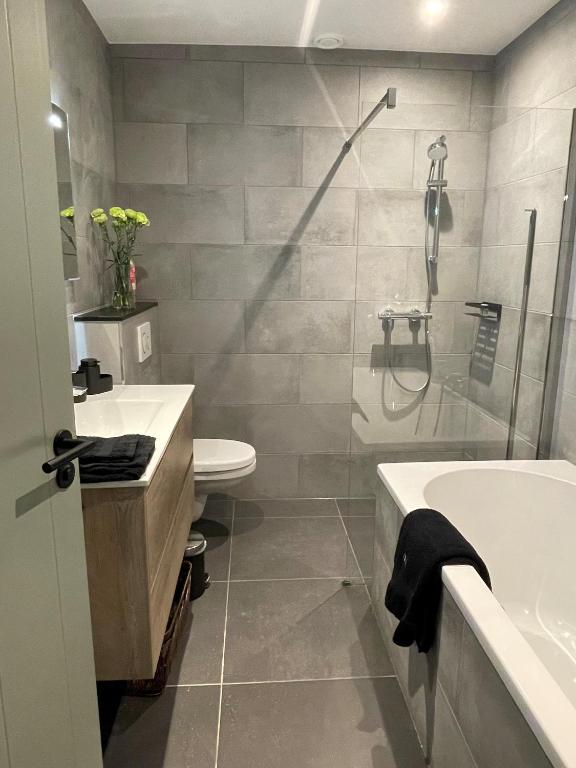 Koupelna v ubytování B&B De Meije