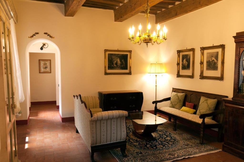 Posezení v ubytování Palazzo Benucci