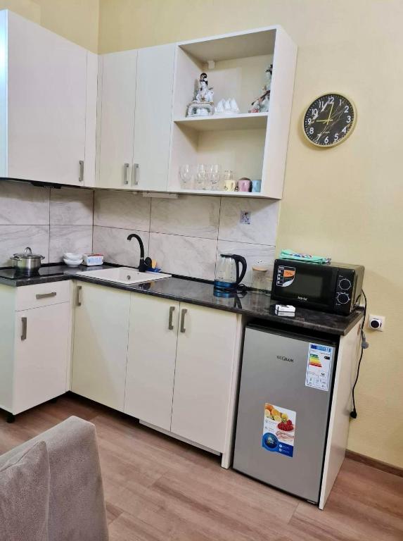 Kuchyň nebo kuchyňský kout v ubytování Guest house Lana