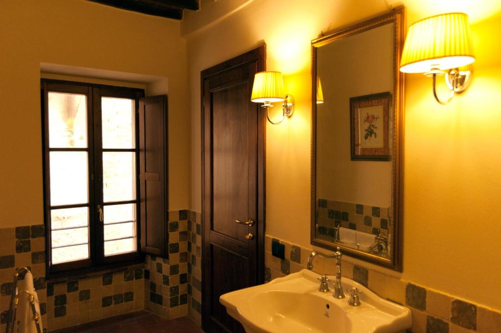 Koupelna v ubytování Palazzo Benucci