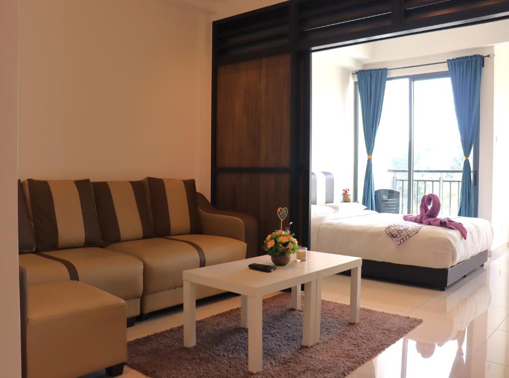 Posezení v ubytování ATS Cameron Hotel & Apartments