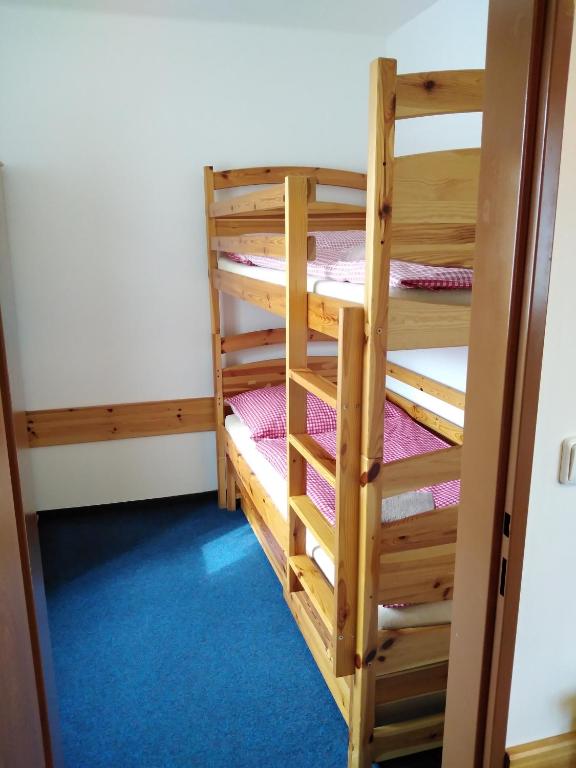 Palanda nebo palandy na pokoji v ubytování Penzion Iris Krkonoše