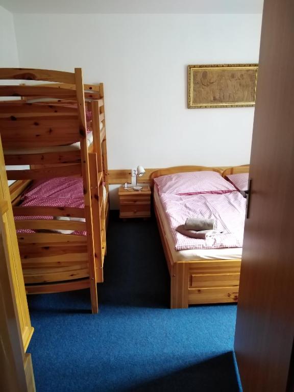 Postel nebo postele na pokoji v ubytování Penzion Iris Krkonoše