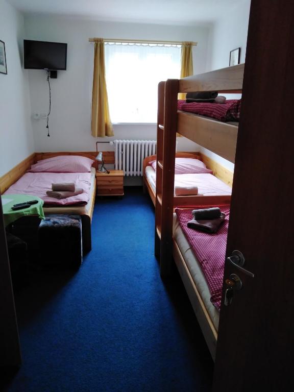 Postel nebo postele na pokoji v ubytování Penzion Iris Krkonoše