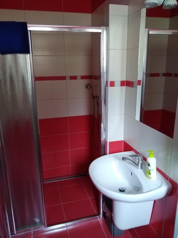 Koupelna v ubytování Penzion Iris Krkonoše