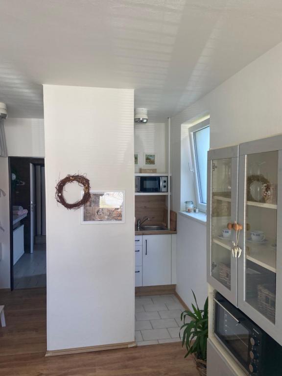 Kuchyň nebo kuchyňský kout v ubytování Apartmán v Březí