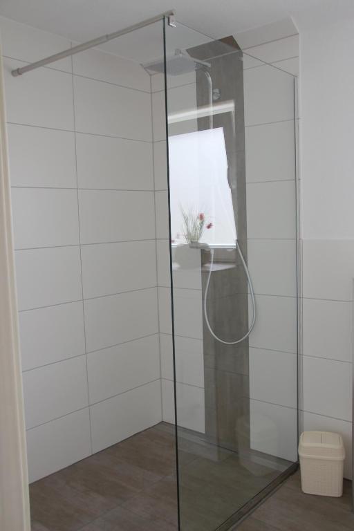 Koupelna v ubytování Gästehaus Nebenan