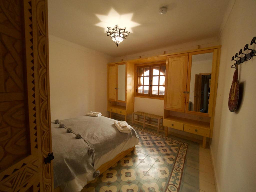 Krevet ili kreveti u jedinici u okviru objekta Traditional Moroccan House