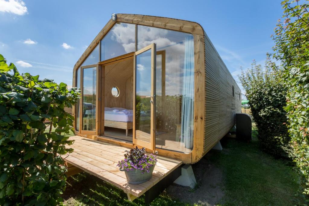 Zahrada ubytování Welcome in - Wikkelhouse, Kon Emmaweg 6 Vrouwenpolder