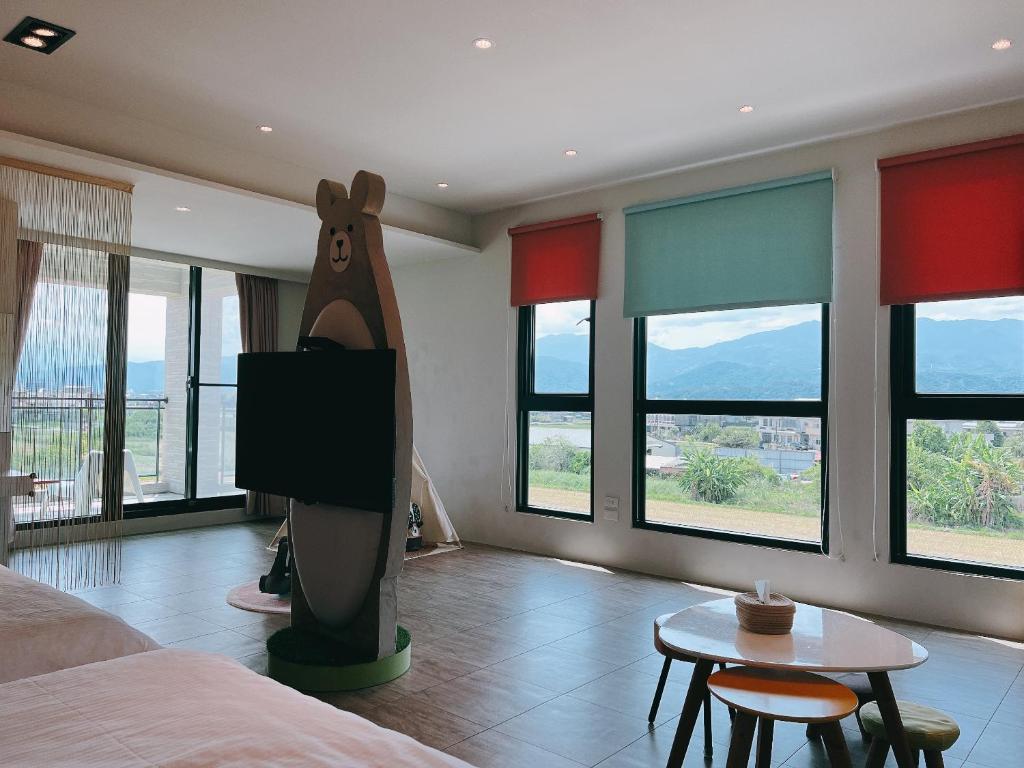 Postel nebo postele na pokoji v ubytování Wei Wei Chu B&B