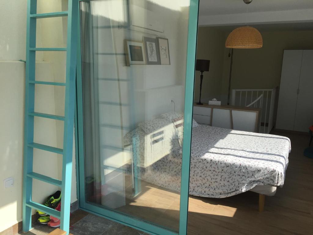Postel nebo postele na pokoji v ubytování Precioso alojamiento en primera línea de playa