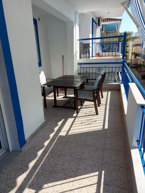 Balkón nebo terasa v ubytování Posidi Holidays Apartments