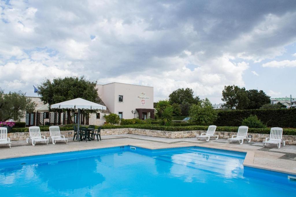 Bazén v ubytování Hotel Ramapendula nebo v jeho okolí